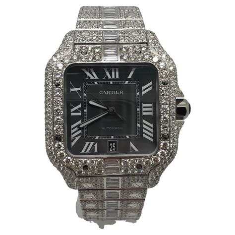 diamond cartier watch mens|cartier diamond watches for sale.